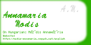 annamaria modis business card